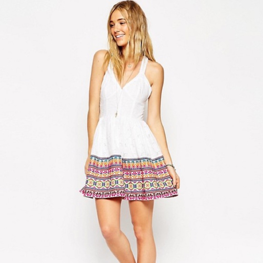 ASOS Embroidered Skater Dress